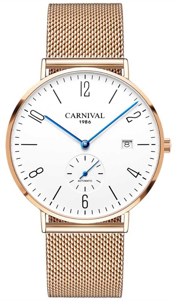SALE【CARNIVAL】C19 自動巻腕時計　ホワイト 楽天市場】CARNIVAL（性別メンズ）（腕時計）の通販